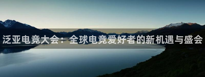 一竞技平台：泛亚电竞大会：全球电竞爱好者的新机遇与盛会