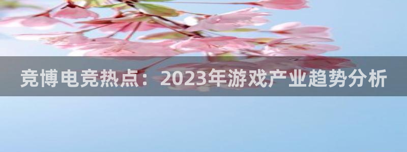 一竞技官网：竞博电竞热点：2023年游戏产业趋势分析