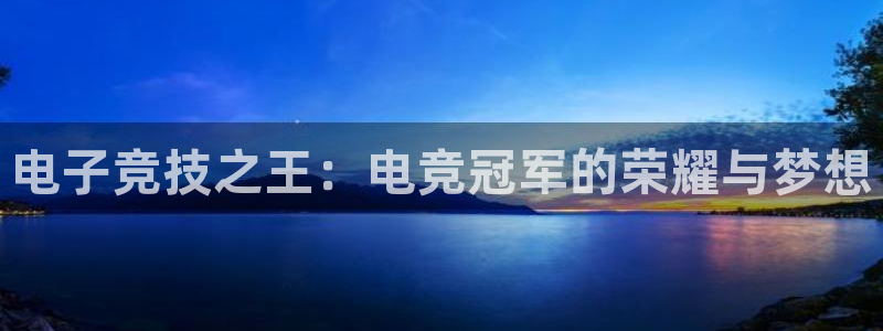 一竞技官网下载：电子竞技之王：电竞冠军的荣耀与梦想