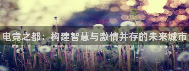 一竞技app：电竞之都：构建智慧与激情并存的未来城市